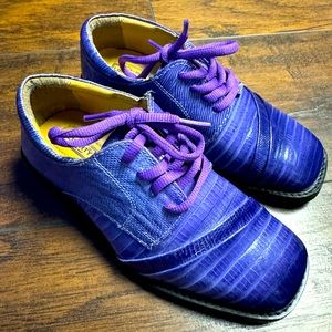 Liberty Purple Formal Leather Dress Shoes Youth 2Y
